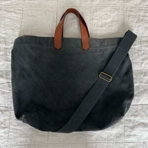 Madewell Black and Brown Messenger Bag